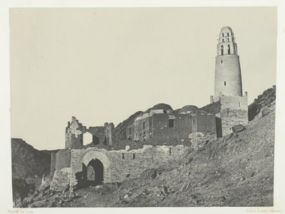 مسجد بلال بقرية باب النوبة 184951 طبعت 1852. بواسطة ماكسيم دو كامب