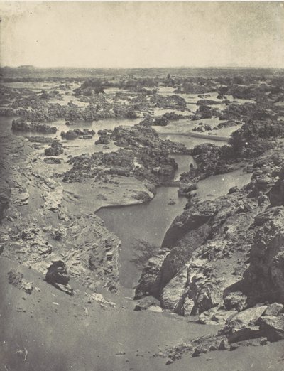 النوبة. منظر كافاليير للشلال الثاني 1850. بواسطة ماكسيم دو كامب