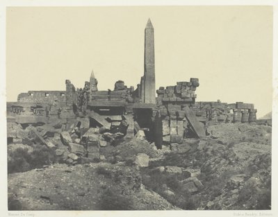 قصر الكرنك وحرم الجرانيت وقاعة الأعمدة. طيبة بواسطة ماكسيم دو كامب
