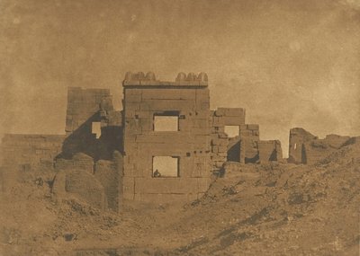 جناح أو جينيسوم رمسيس-ميامون ، في مدينة حبو ، 1849-50. بواسطة ماكسيم دو كامب