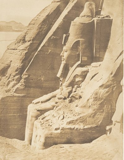 ملف تعريف للعملاق الشرقي لـ Spéos de Phré ، في صورة Abousemblil لـ Rhamses-l ... ، 29 مارس 1850. بواسطة ماكسيم دو كامب
