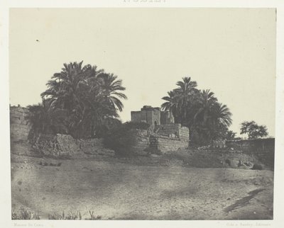 أنقاض حصن روماني، فيلو؛ النوبة، لوحة 71 من ألبوم "مصر والنوبة وفلسطين وسوريا" (1852) بواسطة ماكسيم دو كامب