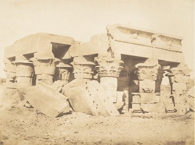 أنقاض معبد كوم أمبو أمبوس ، 1849-50. بواسطة ماكسيم دو كامب