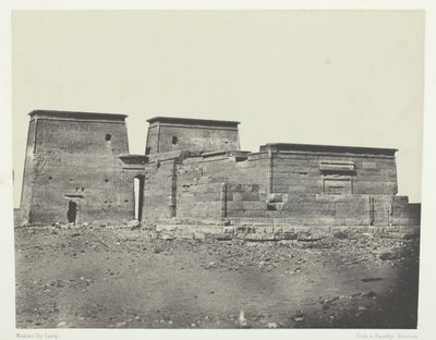 معبد بسلكيس الدقة القديم ، النوبة ، 184951 ، طبع عام 1852. بواسطة ماكسيم دو كامب