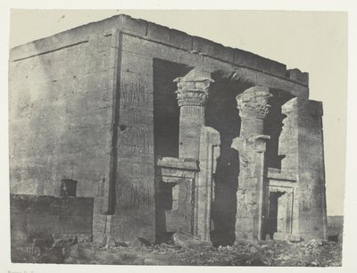 معبد دي داكة، ناعوس؛ النوبة، لوحة 95 من ألبوم "مصر والنوبة وفلسطين وسوريا" (1852) بواسطة ماكسيم دو كامب