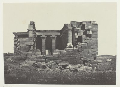 معبد المحرقة، النوبة، اللوحة 96 من ألبوم "مصر والنوبة وفلسطين وسوريا" (1852) بواسطة ماكسيم دو كامب