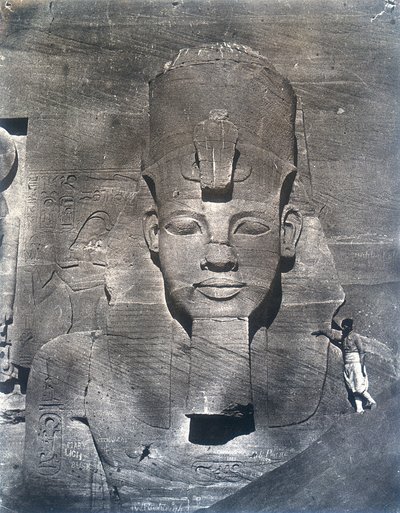 التمثال الضخم لرعمسيس الثاني 1852 بواسطة ماكسيم دو كامب