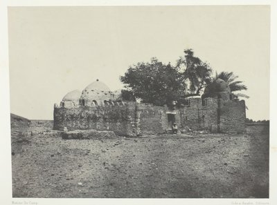 قبر سيدي عبد الله المرابط ، صعيد مصر ، 184951 ، طبعت 1852. بواسطة ماكسيم دو كامب