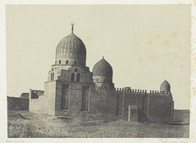 مقبرة سلاطين المماليك ، القاهرة ، 184951 ، طبعت 1852. بواسطة ماكسيم دو كامب
