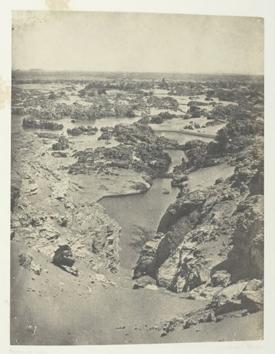 منظر كافاليير للشلال الثاني ، النوبة ، 184951 ، طُبع عام 1852. بواسطة ماكسيم دو كامب