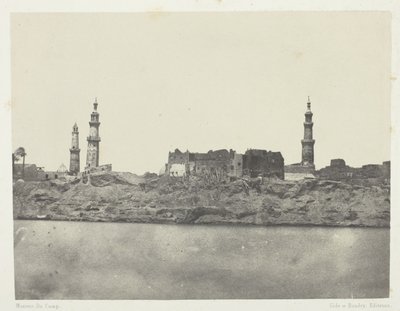 منظر عام ، جرجه ، صعيد مصر بواسطة ماكسيم دو كامب