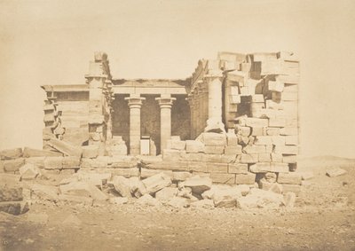 عرض du Temple of Maharakka Hiera-Sycaminos ، ٥ أبريل ١٨٥٠. بواسطة ماكسيم دو كامب