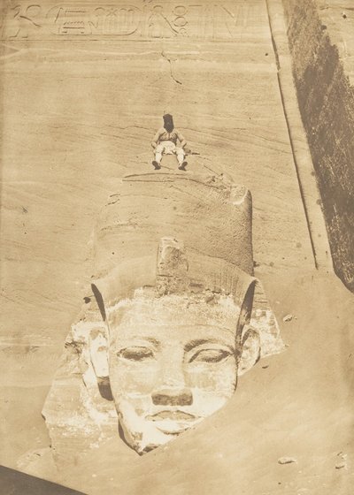 أقصى الغرب تمثال معبد رع ، أبو سمبل ، 1850. بواسطة ماكسيم دو كامب