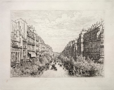 بوليفارد مونمارتر ، 1884. بواسطة مكسيم لالان