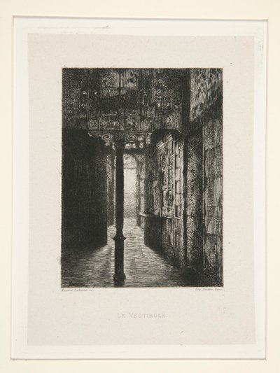 الدهليز ، رر. 3 من الجناح في فيكتور هوغو (فيكتور هوغو). بواسطة مكسيم لالان
