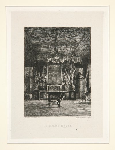 لو صالون روج (الغرفة الحمراء) ، رر. 5 من جناح Chez Victor Hugo (Victor Hugo بواسطة مكسيم لالان