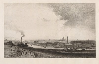 باريس عام 1867 ، منظر من تروكاديرو ، 1867. بواسطة مكسيم لالان