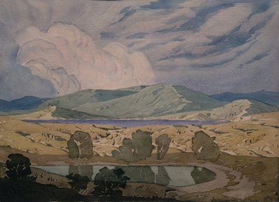 سحابة فوق الخليج. كوكتيبيل ، 1925 بواسطة Maximilian Voloshin