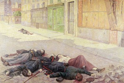 شارع في باريس في مايو 1871 أو الكومونة 1903-05 بواسطة ماكسيميلين لوس