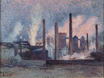 أعمال الصلب في Charleroi Steelworks في شارلروا ، 1897. بواسطة ماكسيميلين لوس