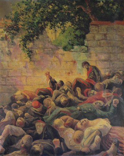 إعدام الكومونة في &39;Mur des Federes&39; بواسطة ماكسيميلين لوس