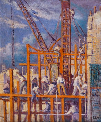 مواقع البناء في باريس ، Boulevard de la Madeleine ؛ The Chantiers de Paris، Boulevard de la Madeleine، بواسطة ماكسيميلين لوس
