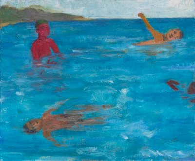 السباحون الأربعة، 2017 (زيت على قماش) بواسطة ميغان ويليامسون