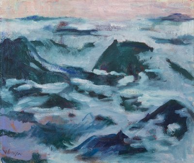 اثنا عشر جبلًا ضبابيًا، 2016 (زيت على قماش) بواسطة ميغان ويليامسون