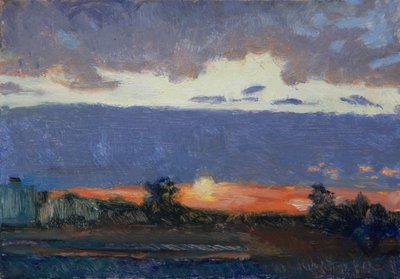 بدون عنوان (سلسلة السماء)، 2021 (زيت على قماش) بواسطة ميغان ويليامسون