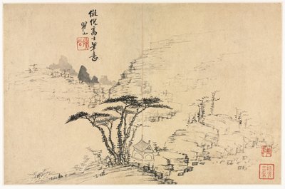 مناظر طبيعية بأنماط مختلفة بعد الأساتذة القدامى ، 1690. بواسطة مي تشينغ