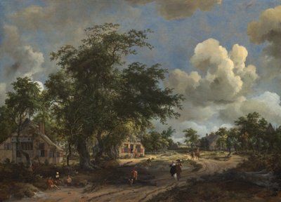 منظر على طريق سريع ، 1665. بواسطة ميندرت هوبيما