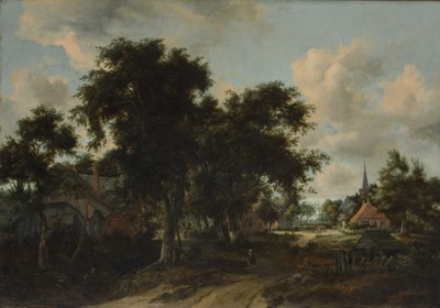 مدخل القرية ، كاليفورنيا. 1665. بواسطة ميندرت هوبيما