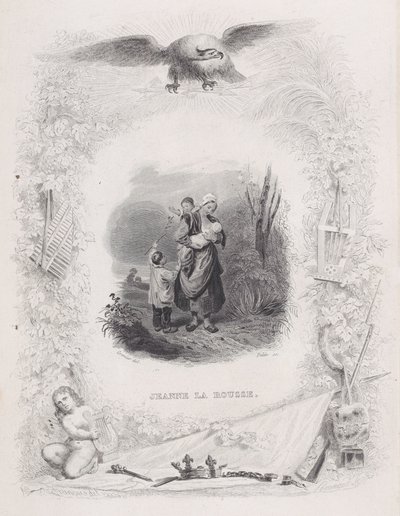 جين أحمر الشعر ، من أغاني بيرانغر ، 1829. بواسطة ملكيور بيرونارد
