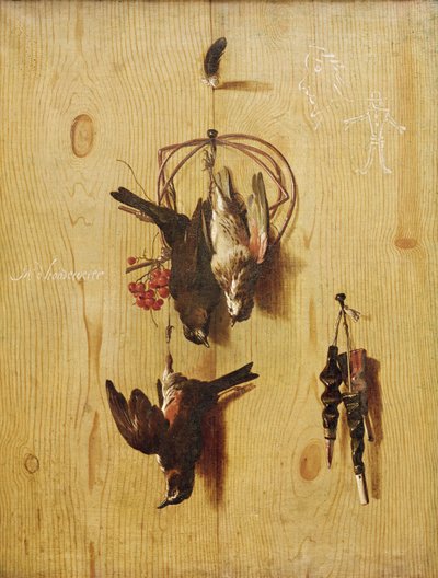 طيور ميتة بواسطة Melchior de Hondecoeter