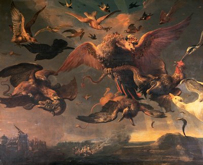 حروب وليام الثالث في الأراضي المنخفضة (انظر أيضًا 143659) بواسطة Melchior de Hondecoeter