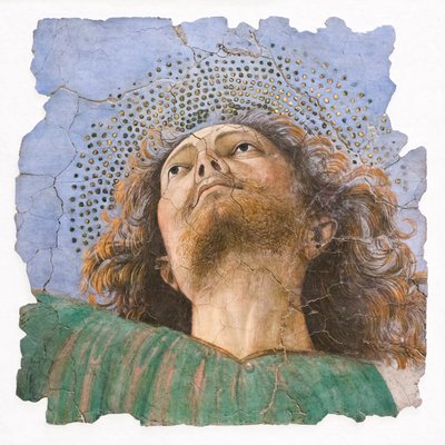 رأس الرسول ، حوالي عام 1480 (في الهواء الطلق) بواسطة Melozzo da Forli