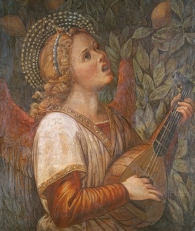 ملاك صنع الموسيقى بواسطة Melozzo da Forli