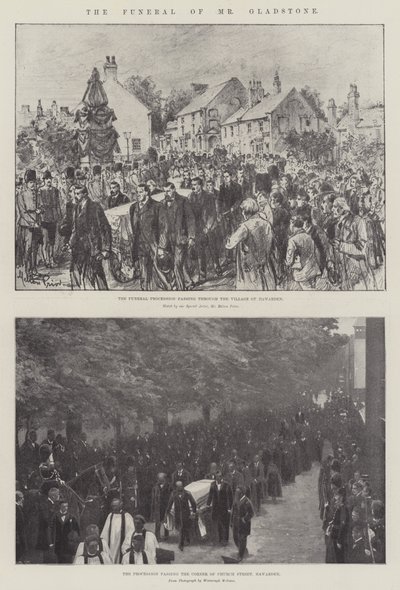 جنازة السيد جلادستون بواسطة Melton Prior