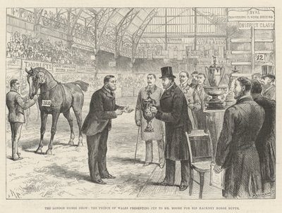 عرض لندن للخيول ، أمير ويلز يقدم كأس مور للسيد Hackney Horse Rufus بواسطة ميلتون بريور