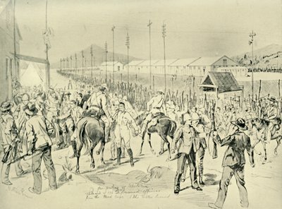 احتلال بريتوريا: إطلاق سراح الضباط البريطانيين ، 1901. بواسطة ميلتون بريور