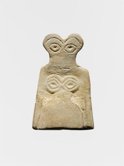 صنم عين أوروك الأوسط ، حوالي 3700-3500 قبل الميلاد (مرمر جبسي) بواسطة مدرسة بلاد الرافدين