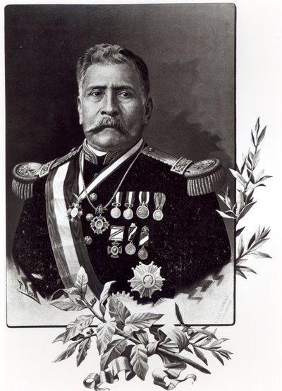صورة بورفيريو دياز (1830-1915) بواسطة المدرسة المكسيكية