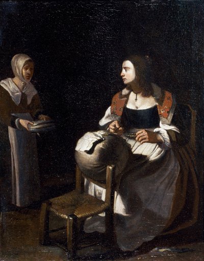 The pillow-lace maker (oil on canvas) بواسطة مايكل (أتر. إلى) سويرتس