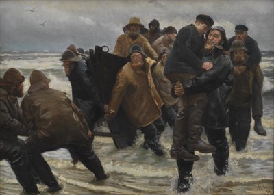 انقاذ طاقم بواسطة Michael Ancher