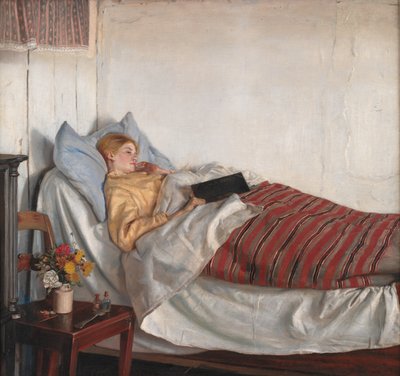 الفتاة المريضة بواسطة Michael Ancher