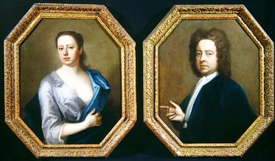 الفنان هيو هوارد (1675-1737) وزوجته توماسين لانجستون هوارد بواسطة مايكل دال