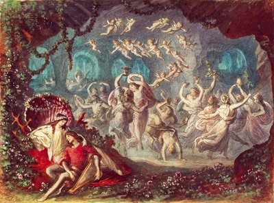Monaco, Set design for Tannhauser performance by Richard Wagner at Munich National Theater بواسطة مايكل إيكتر