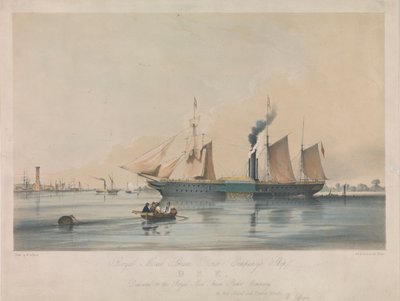 سفينة "دي" التابعة لشركة البريد الملكي للبخار "رويال ميل بواسطة مايكل هانهارت