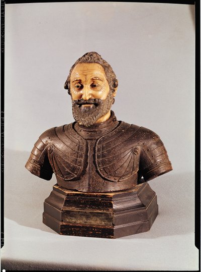 تمثال نصفي هنري الرابع (1553-1610) (شمع وحجر) بواسطة ميشيل بوردين