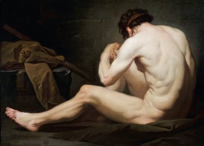 أكاديمية الرجل (زيت على قماش) بواسطة Michel Francois Dandre Bardon